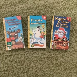 Lot of 3 Christmas holiday classics VHS tapes